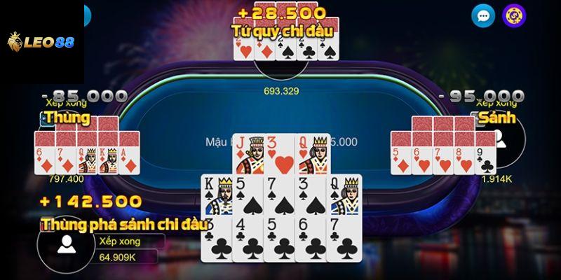 Cách xếp bài mậu binh hiệu quả