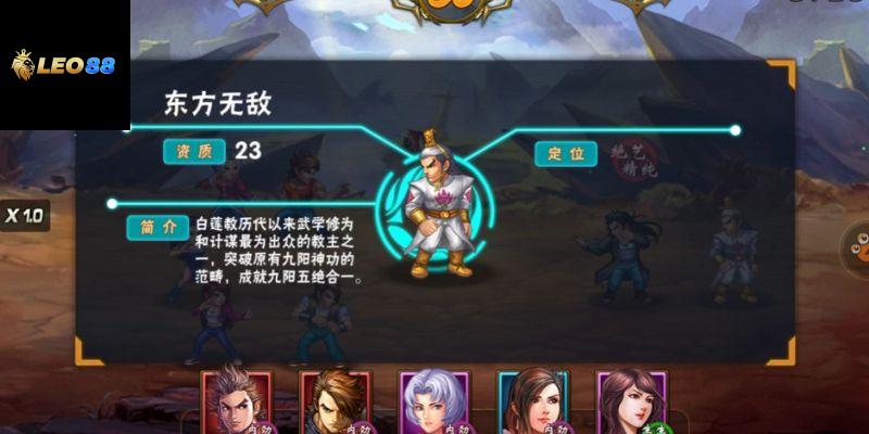 Giao diện trò chơi dễ sử dụng